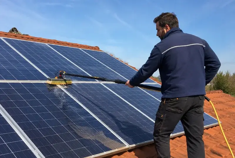 Nettoyage et entretien de panneaux solaires à Puygiron