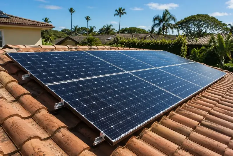 Installation de panneaux solaires à Puygiron